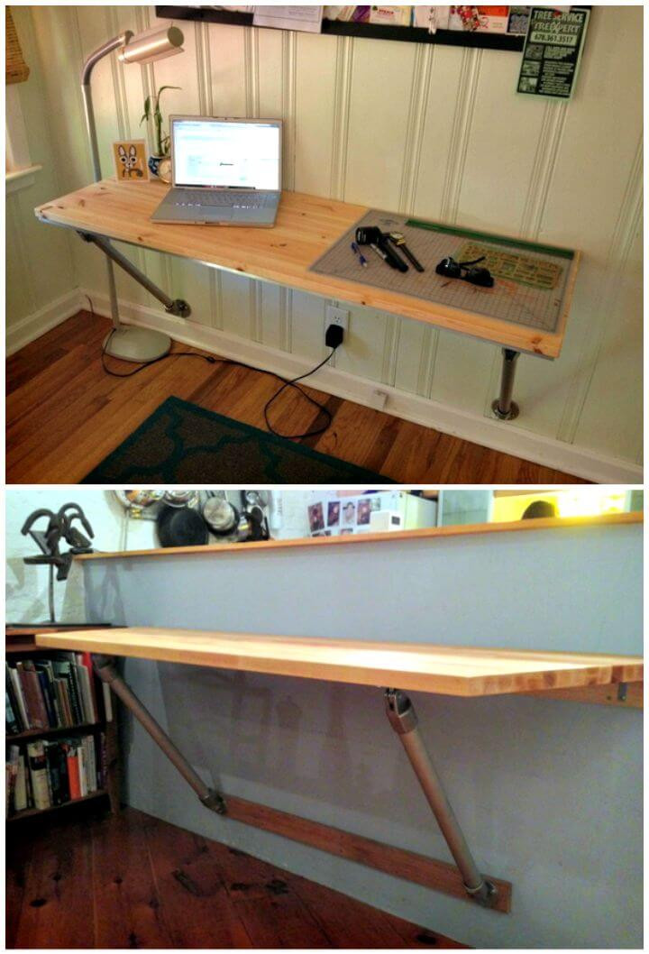 Best ideas about DIY Wall Mount Desk
. Save or Pin DIY Desk Plans Top 44 DIY Desk Ideas You can Make Easily Now.
