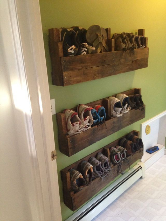 Best ideas about DIY Wall Mounted Shoe Rack
. Save or Pin 25 best ideas about Wall mounted shoe rack on Pinterest Now.