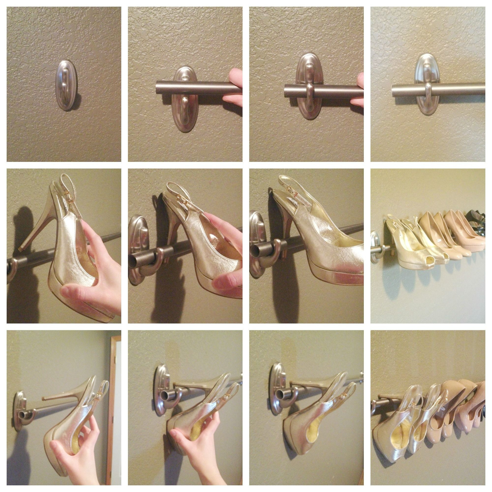 Best ideas about DIY Wall Mounted Shoe Rack
. Save or Pin 15 Brilliant Things You Can Do with mand Hooks Now.