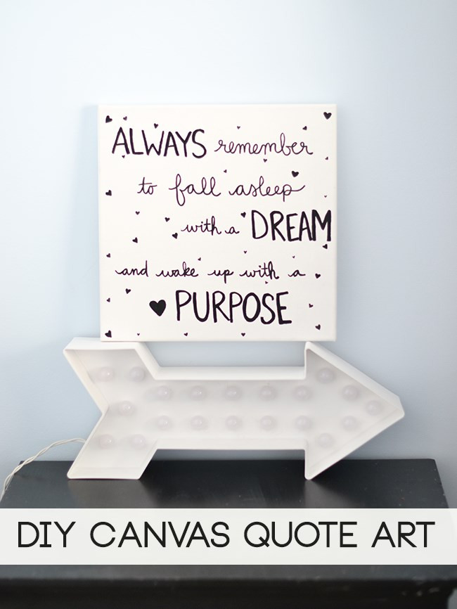 Best ideas about DIY Wall Quote
. Save or Pin Laura Rahel DIY Canvas Wall Art Quote Now.