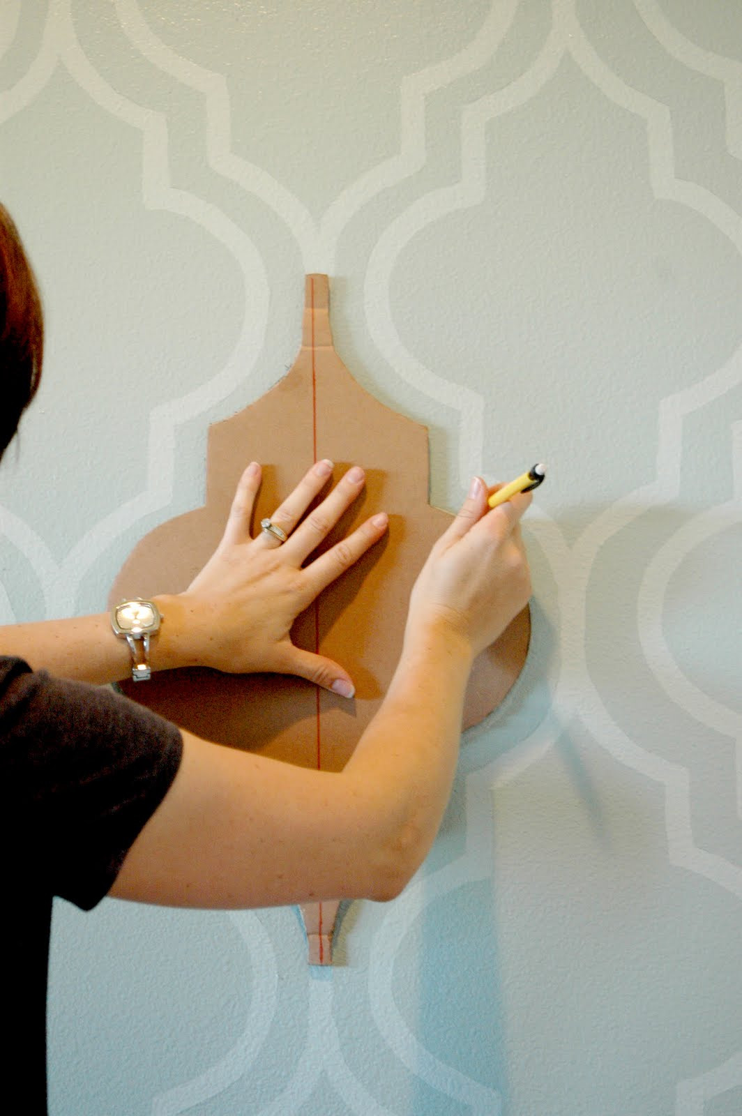 Best ideas about DIY Wallpaper Stencil
. Save or Pin nannygoat Painted Wallpaper Now.