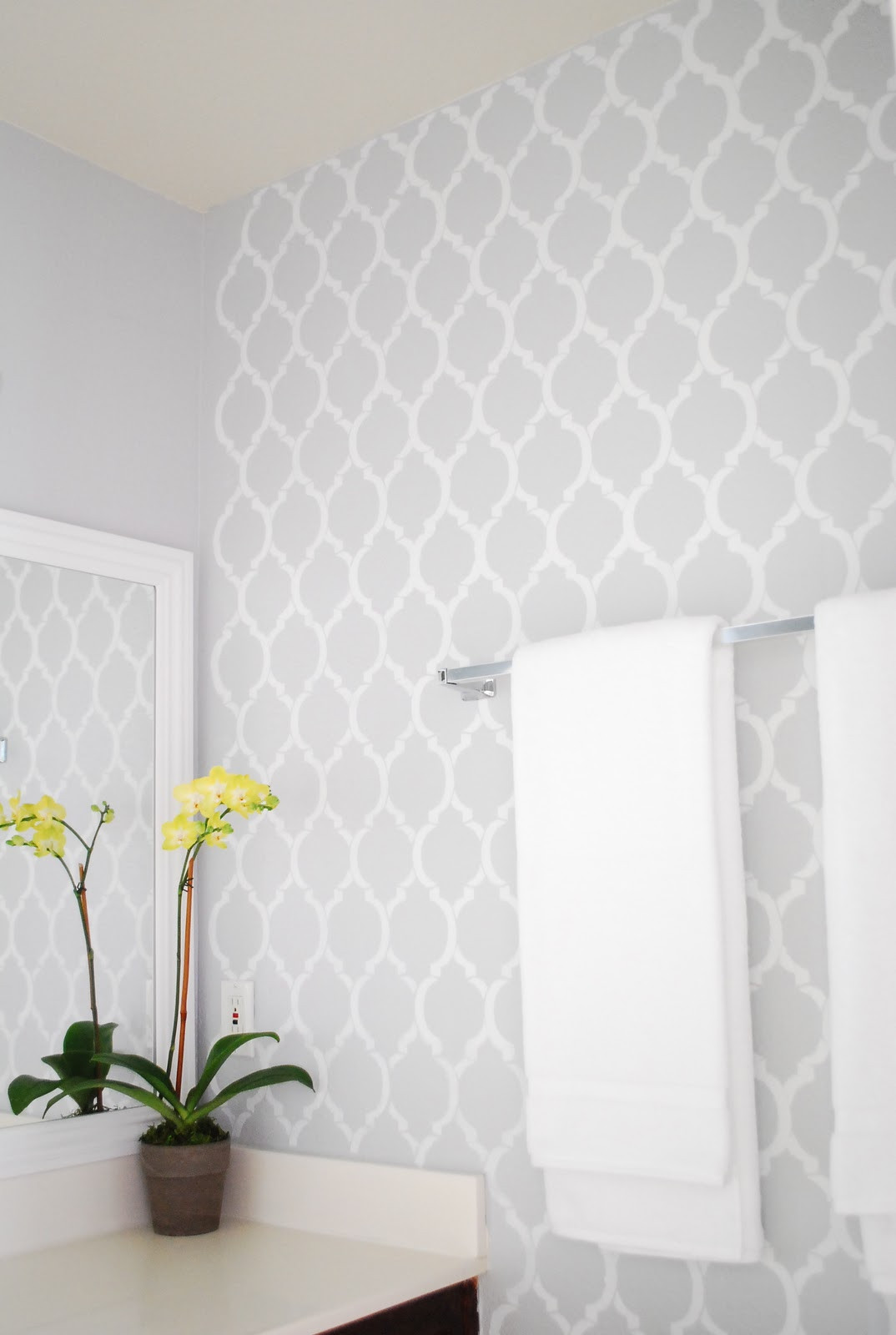 Best ideas about DIY Wallpaper Stencil
. Save or Pin DIY Bathroom Makeover Now.
