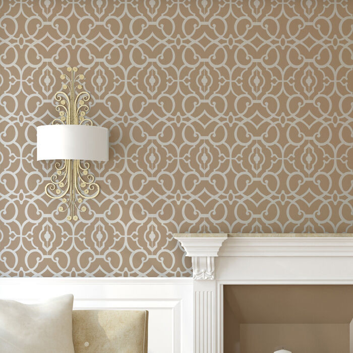 Best ideas about DIY Wallpaper Stencil
. Save or Pin Geometric Allover Pattern Wall Stencil Emily for DIY decor Now.