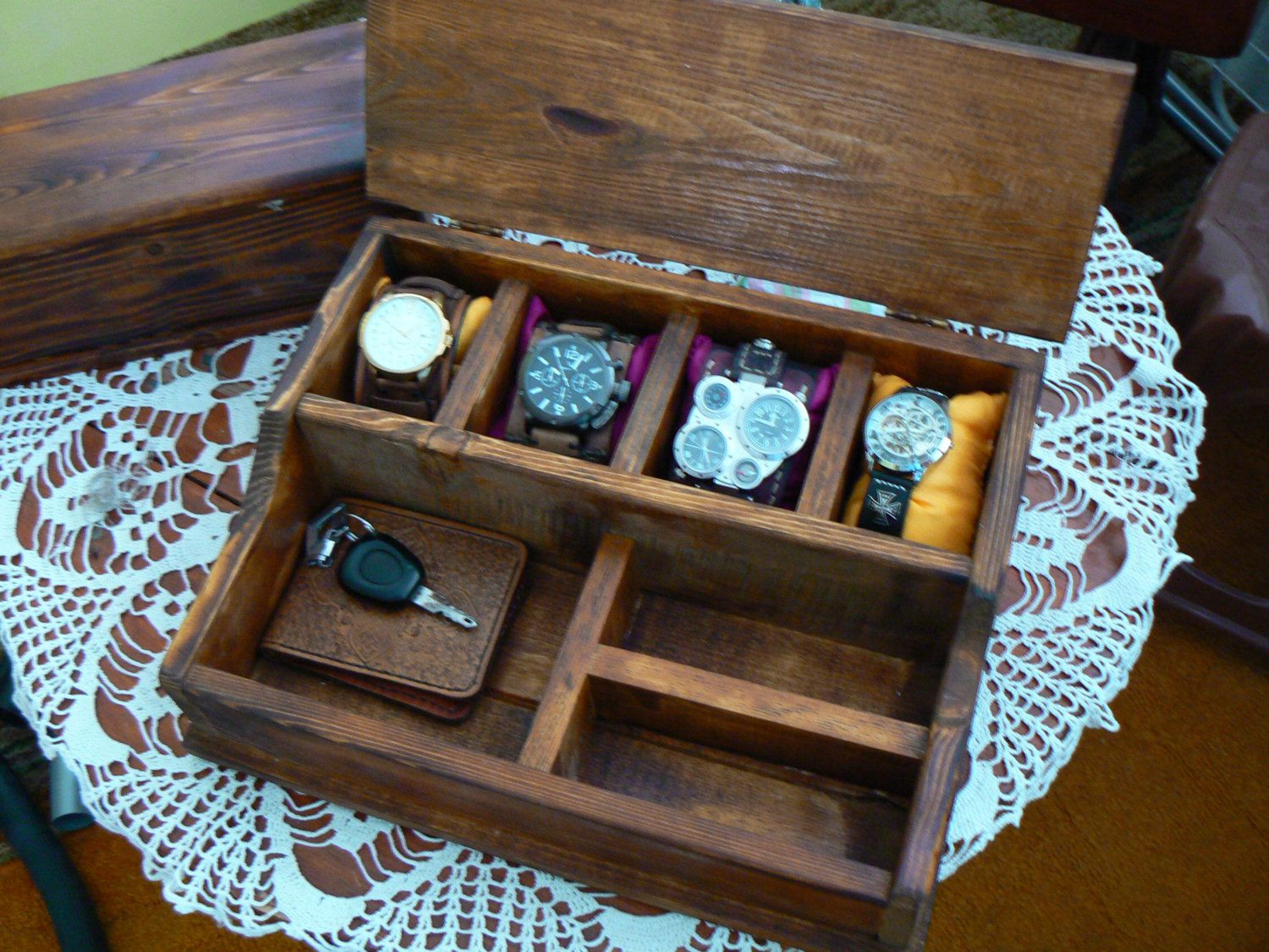 Best ideas about DIY Watch Box
. Save or Pin Watch box for men Organization Box Men s Wallet and Watch Now.