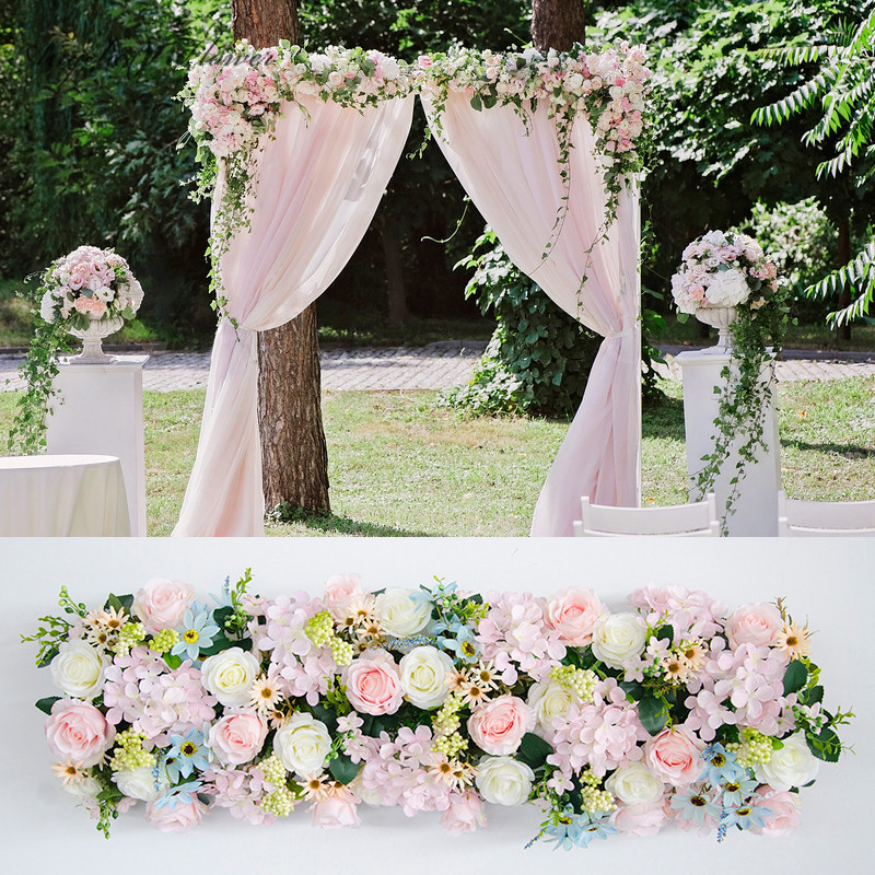 Best ideas about DIY Wedding Arch Flowers
. Save or Pin Customized artificial flower row arch DIY wedding Now.