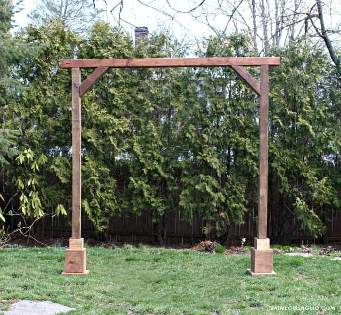 Best ideas about DIY Wedding Arch Frame
. Save or Pin DIY Self Standing Wood Arch Jaime Costiglio Now.