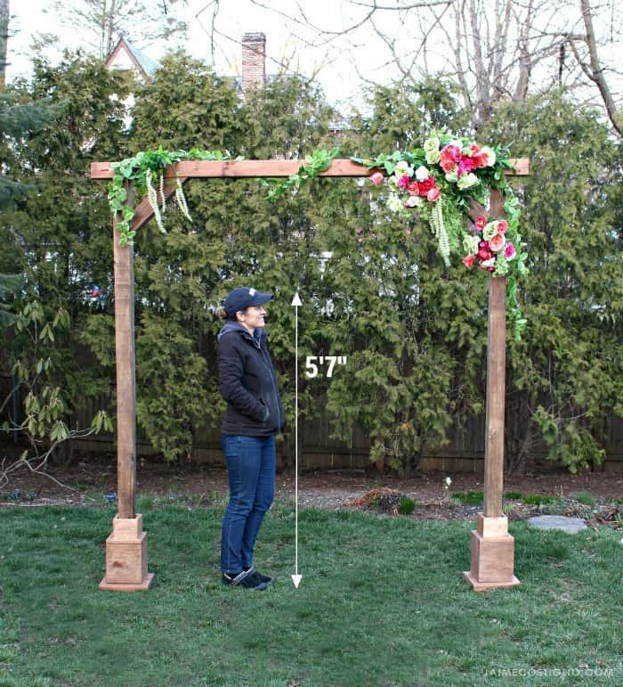 Best ideas about DIY Wedding Arch Frame
. Save or Pin DIY Self Standing Wood Arch Jaime Costiglio Now.