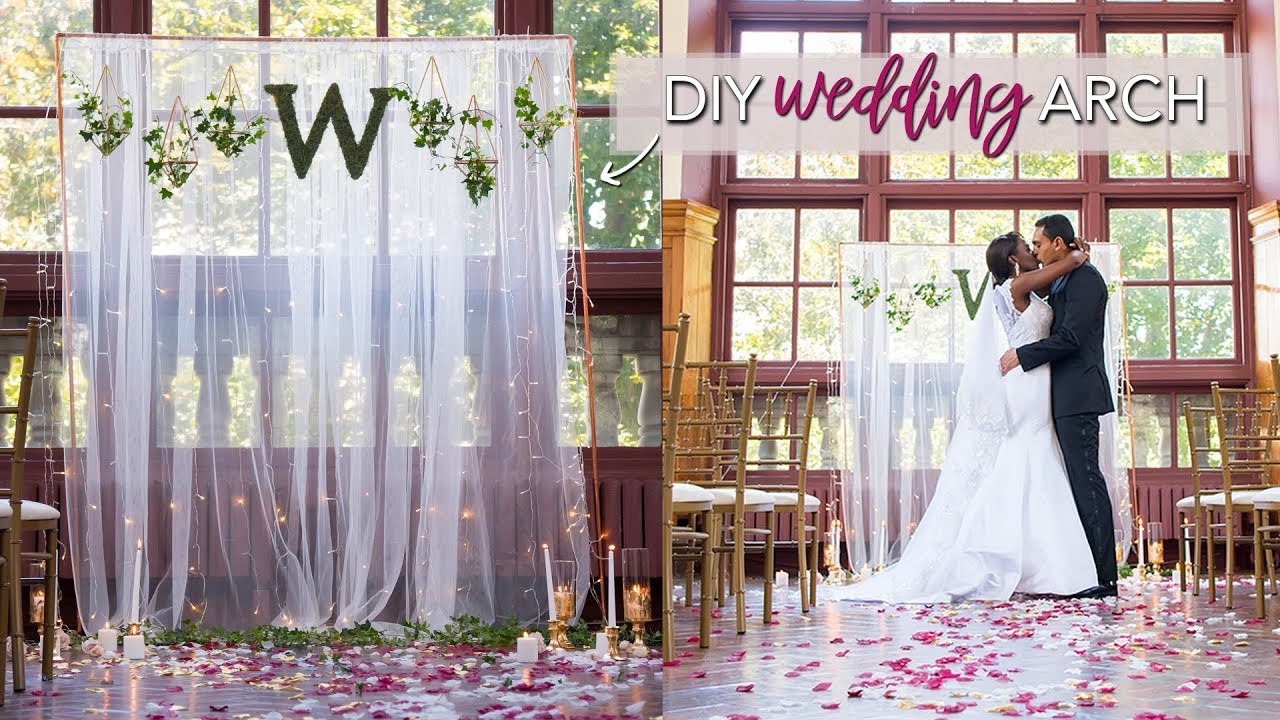 Best ideas about DIY Wedding Backdrop
. Save or Pin DIY Wedding Ceremony Backdrop EASY & No Tools Required Now.
