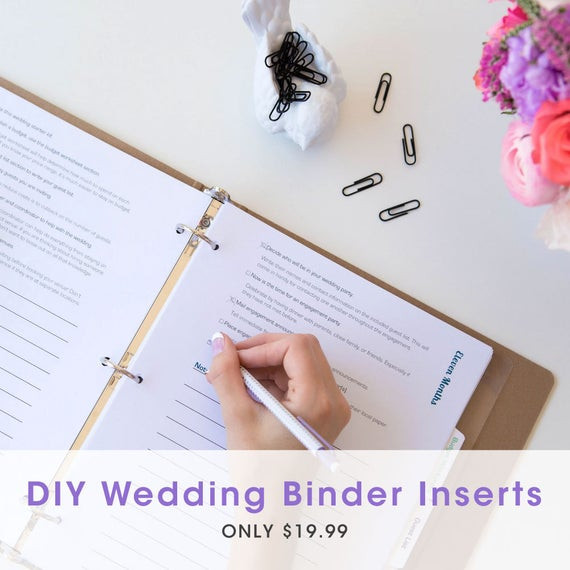 Best ideas about DIY Wedding Binder
. Save or Pin DIY Wedding Binder Inserts Planning Tabs Include Monthly Now.