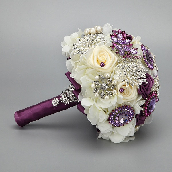 Best ideas about DIY Wedding Bouquet Silk Flowers
. Save or Pin Handmade Fashion wedding brides bouquet Brooch Crystal Now.