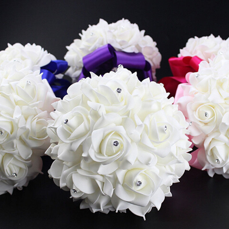 Best ideas about DIY Wedding Bouquet Silk Flowers
. Save or Pin 1 Bouquet Crystal Bridal Wedding Bouquet Silk Flower Now.