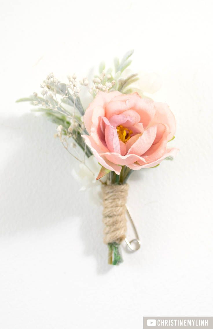 Best ideas about DIY Wedding Boutonniere
. Save or Pin DIY Blush Boutonniere ♥ Wedding Love in 2019 Now.