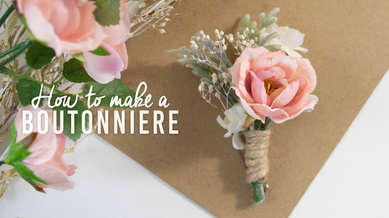 Best ideas about DIY Wedding Boutonniere
. Save or Pin DIY Basic Boutonniere Now.