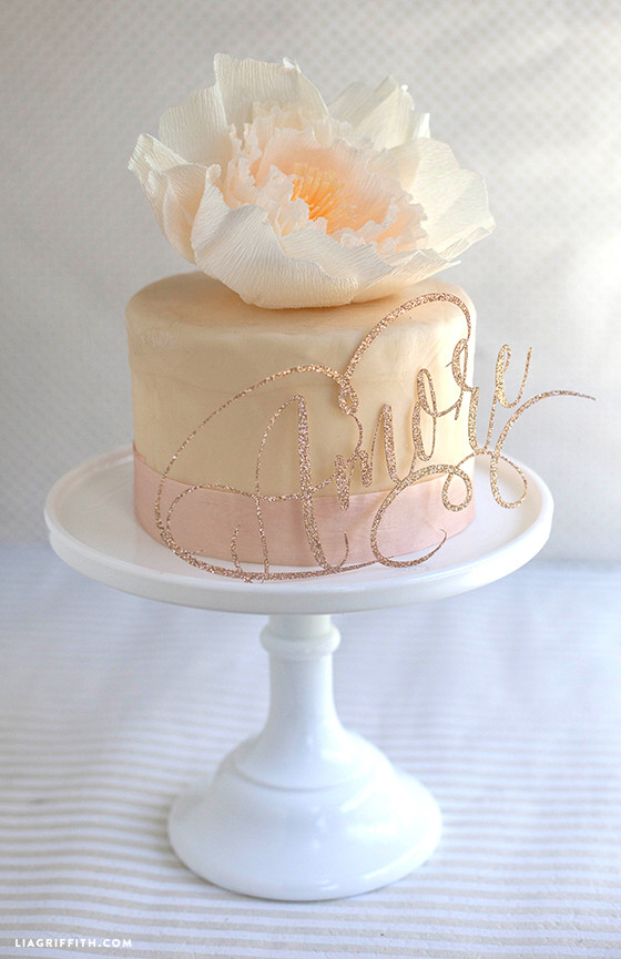 Best ideas about DIY Wedding Cake Toppers
. Save or Pin Sparkly DIY cake toppers for wedding or birthdays Now.