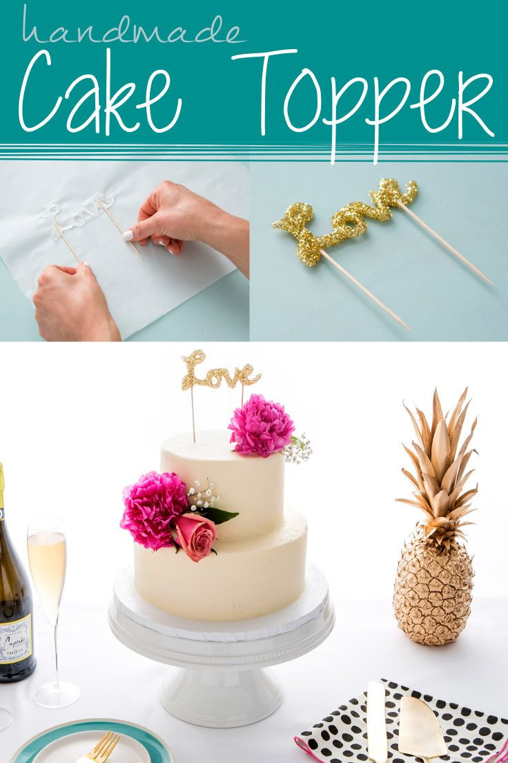 Best ideas about DIY Wedding Cake Toppers
. Save or Pin Handmade Cake Topper Using Hot Glue Make DIY cake decor Now.
