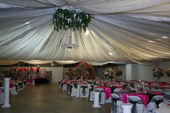 Best ideas about DIY Wedding Ceiling Draping
. Save or Pin DIY ceiling draping at local fairgrounds Now.