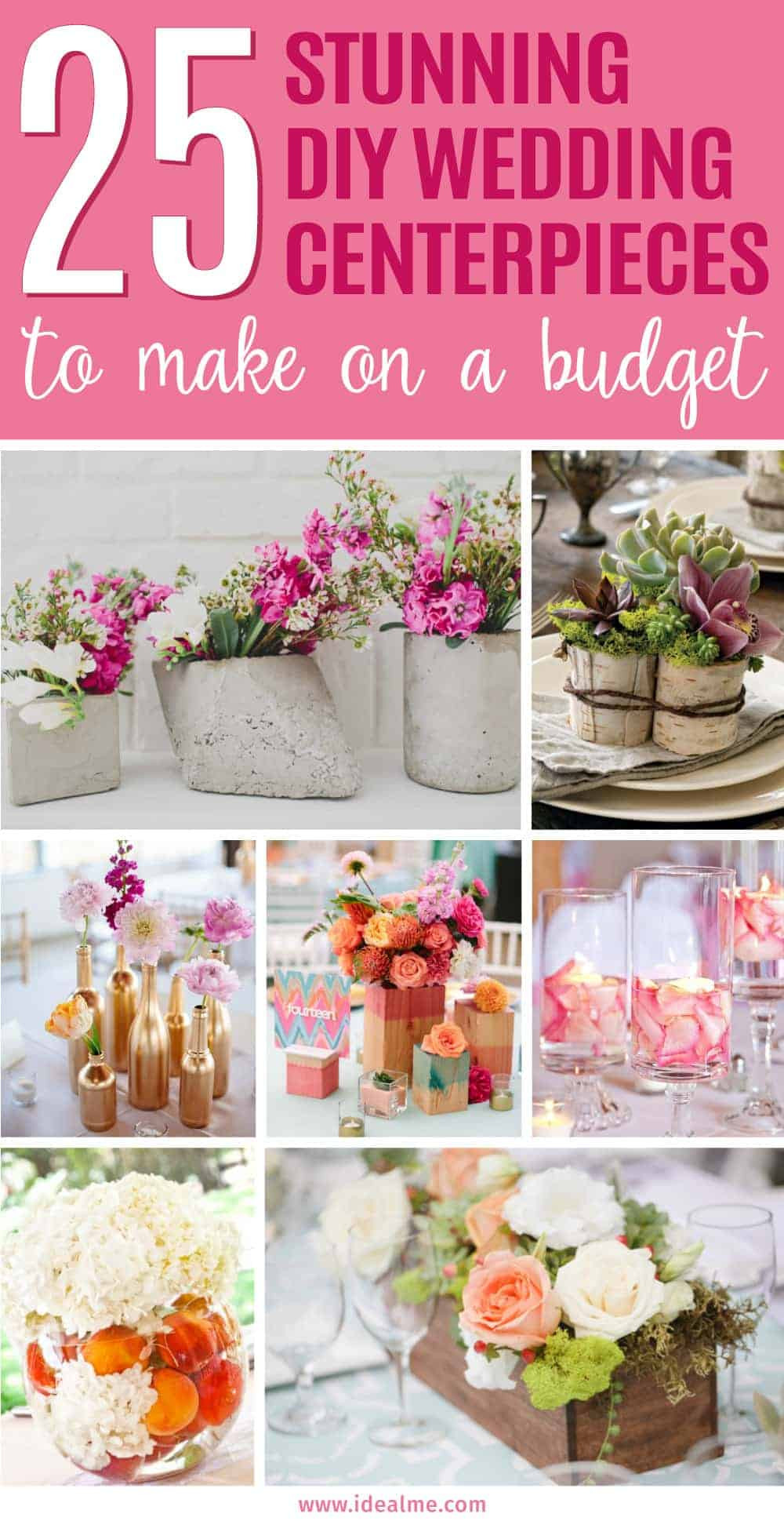 Best ideas about DIY Wedding Centerpiece Ideas
. Save or Pin 25 Stunning DIY Wedding Centerpieces to Make on a Bud Now.