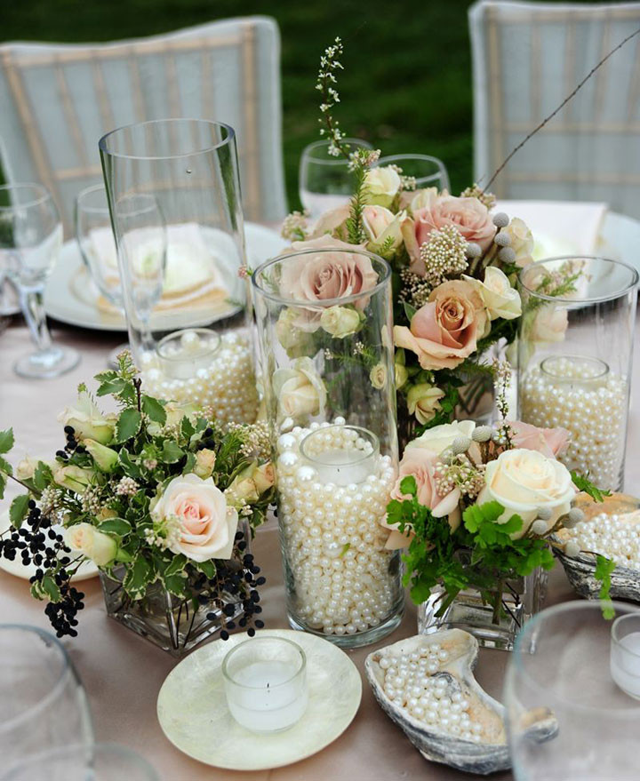 Best ideas about DIY Wedding Centerpiece Ideas
. Save or Pin Elegant DIY Pearl and Candle Centerpieces Mon Cheri Bridals Now.