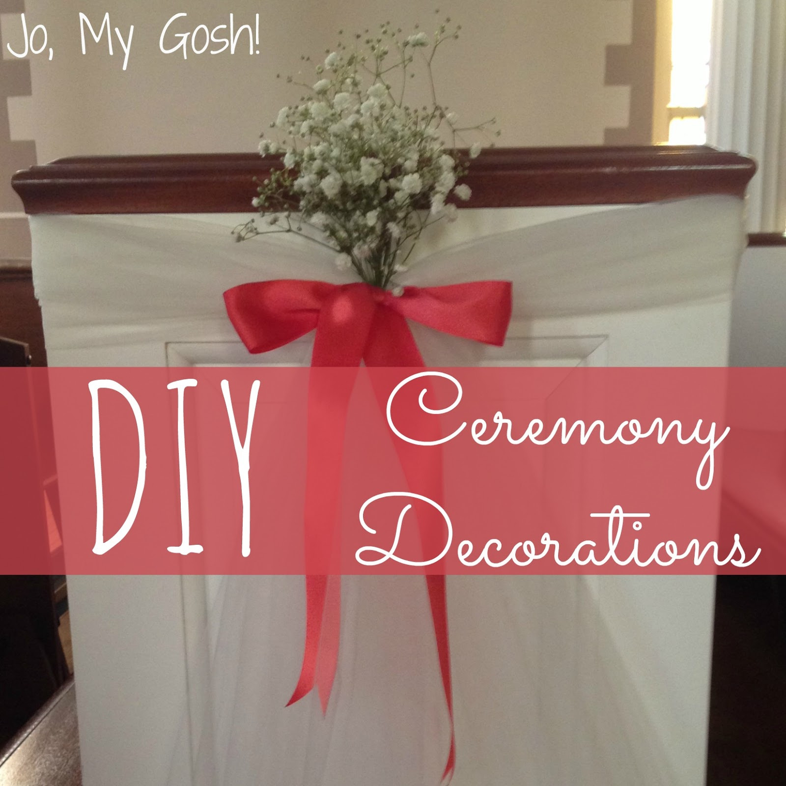 Best ideas about DIY Wedding Ceremony
. Save or Pin Jo My Gosh DIY Wedding Ceremony Decorations Now.