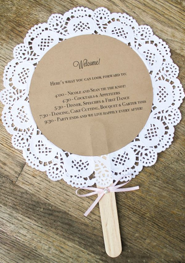 Best ideas about DIY Wedding Crafts
. Save or Pin diy Wedding Crafts Doily Wedding Program Fan Tutorial Now.