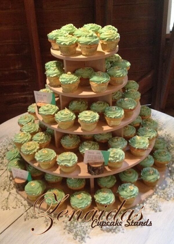 Best ideas about DIY Wedding Cupcake Stand
. Save or Pin 5 TIER CUPCAKE STAND ROUND WOOD DIY PROJECT CUPCAKE TOWER Now.