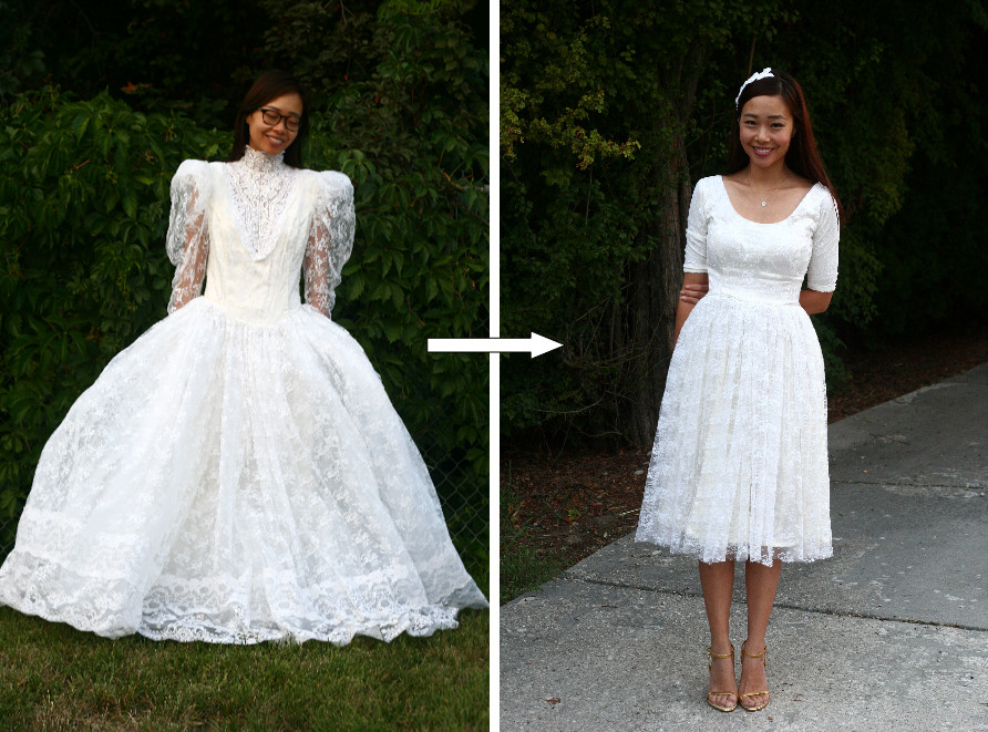 Best ideas about DIY Wedding Dress
. Save or Pin DIY Vintage Wedding Dress to a Cocktail Dress Now.