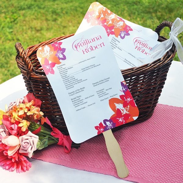 Best ideas about DIY Wedding Fans
. Save or Pin DIY Wedding Program Fans Kit with Design Template Now.