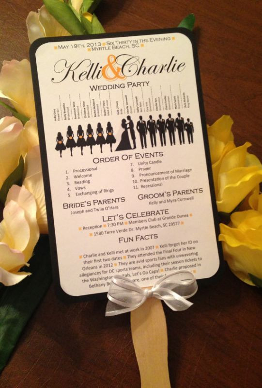 Best ideas about DIY Wedding Fans Programs
. Save or Pin Silhouette Wedding Progam Paddle Fan Now.