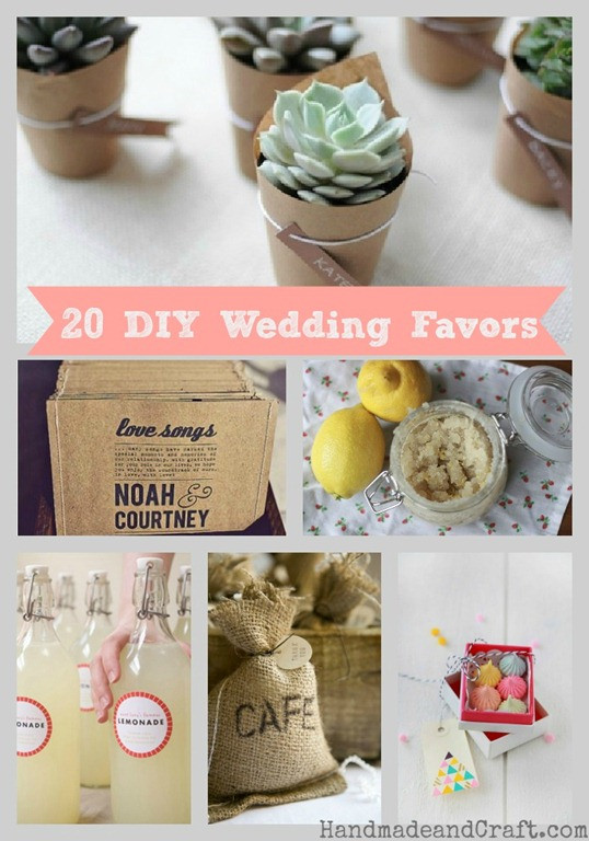 Best ideas about DIY Wedding Favors
. Save or Pin 20 DIY Wedding Favors Now.