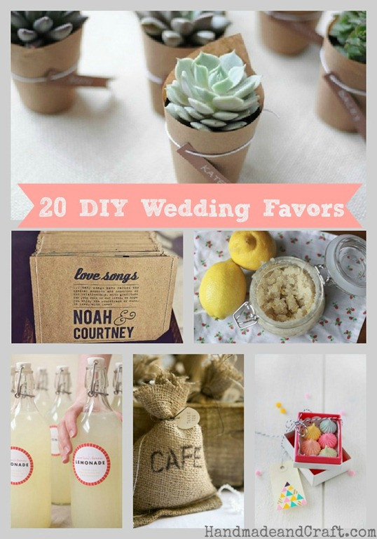 Best ideas about DIY Wedding Favour Ideas
. Save or Pin 20 DIY Wedding Favors Now.