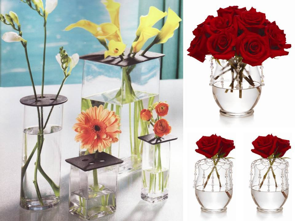 Best ideas about DIY Wedding Flower Arrangements
. Save or Pin Chic DIY wedding flower centerpiece red roses clear Now.