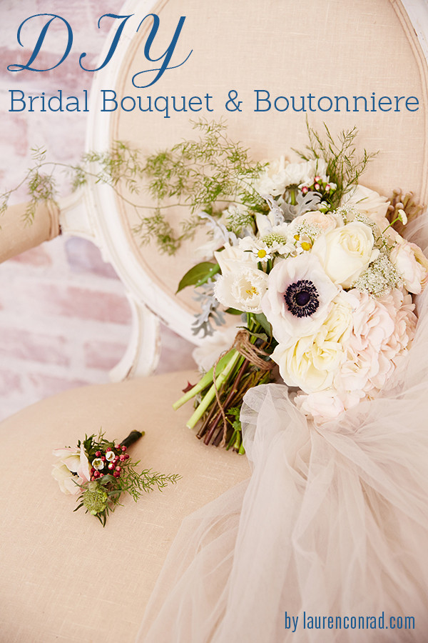 Best ideas about DIY Wedding Flowers
. Save or Pin Wedding Bells DIY Bridal Bouquet and Boutonnière Lauren Now.