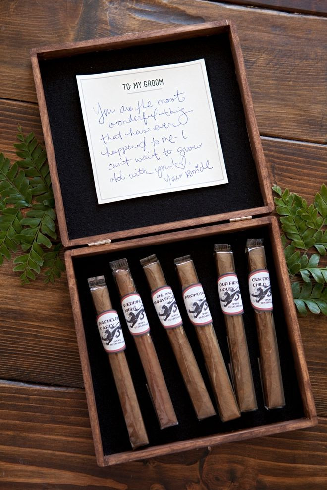 Best ideas about DIY Wedding Gifts For Bride And Groom
. Save or Pin Make this killer Groom Cigar Box with Milestone Cigars Now.