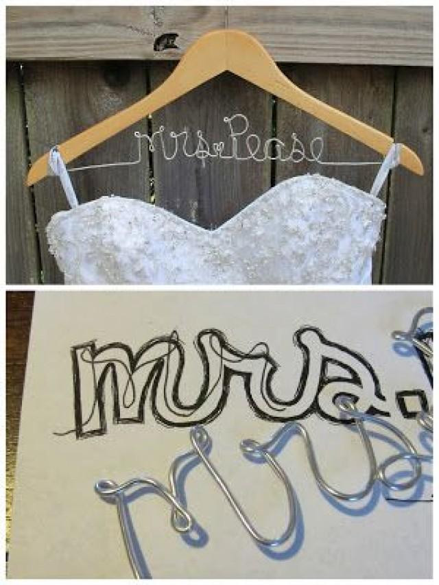 Best ideas about DIY Wedding Hanger
. Save or Pin So Many Sweets DIY Wedding Name Hanger Weddbook Now.