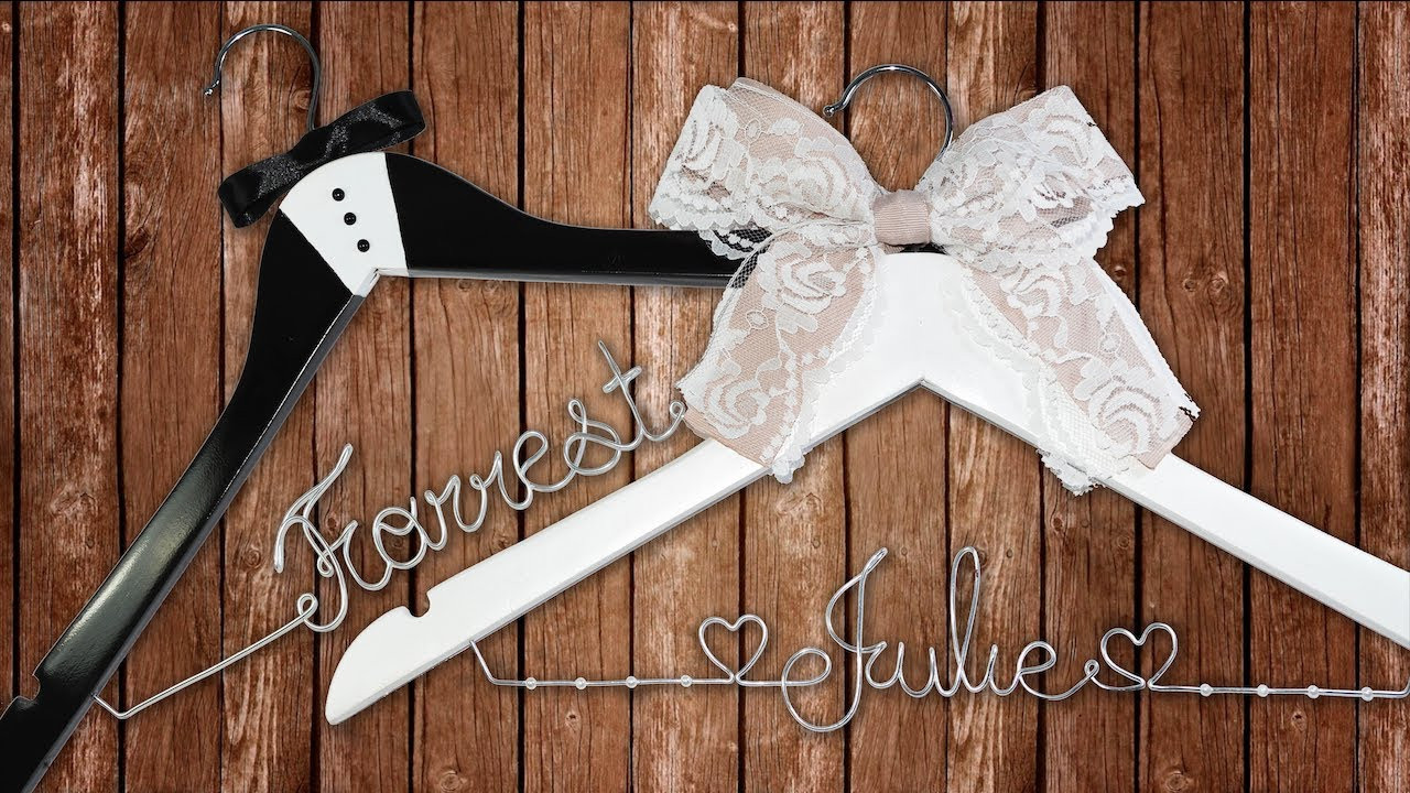 Best ideas about DIY Wedding Hanger
. Save or Pin How to make DIY personalized wedding hangers Now.