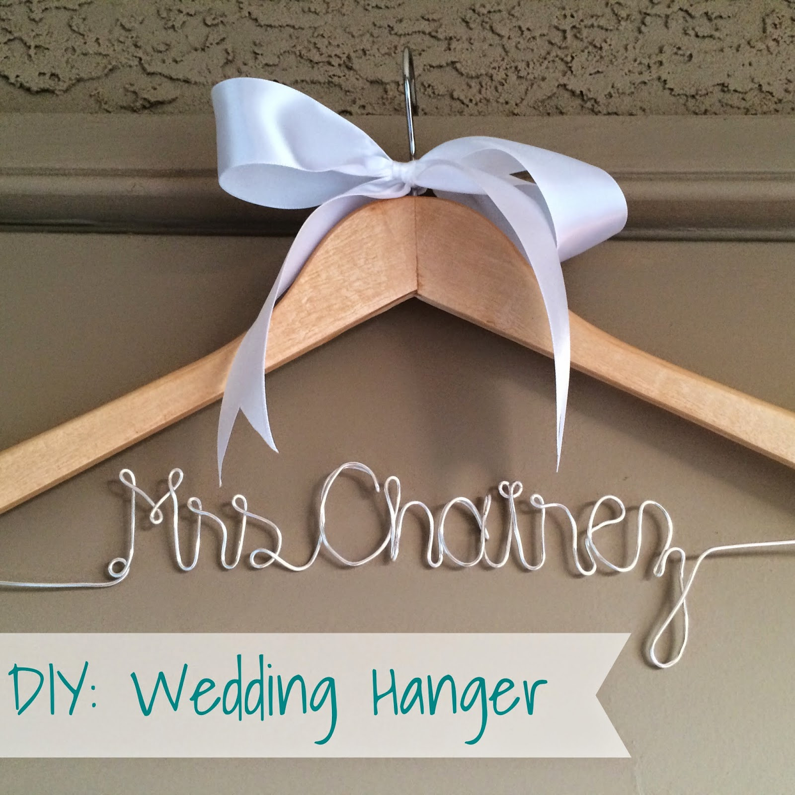 Best ideas about DIY Wedding Hanger
. Save or Pin Lisa loves John DIY Wedding Hanger Now.