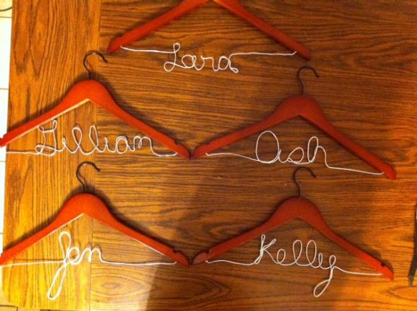 Best ideas about DIY Wedding Hangers
. Save or Pin DIY Personalized Bridesmaids hangers Now.