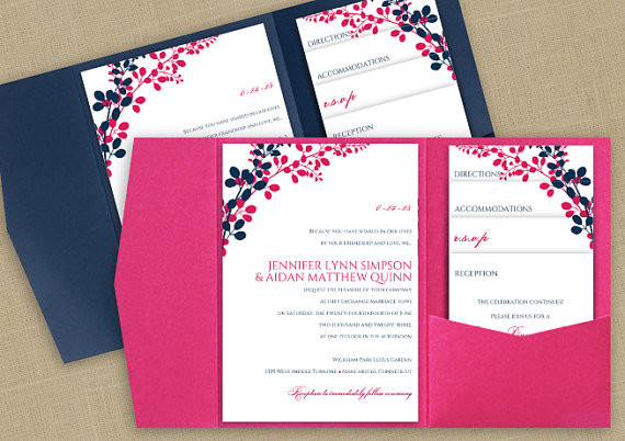 Best ideas about DIY Wedding Invitation Templates
. Save or Pin DiY Pocket Wedding Invitation Template Set Instant Now.