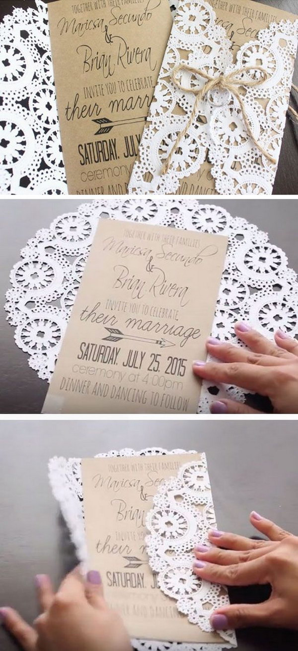 Best ideas about DIY Wedding Invitations Ideas
. Save or Pin 50 Bud Friendly Rustic Real Wedding Ideas Hative Now.