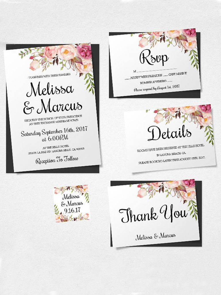 Best ideas about DIY Wedding Invite Templates
. Save or Pin 16 Printable Wedding Invitation Templates You Can DIY Now.
