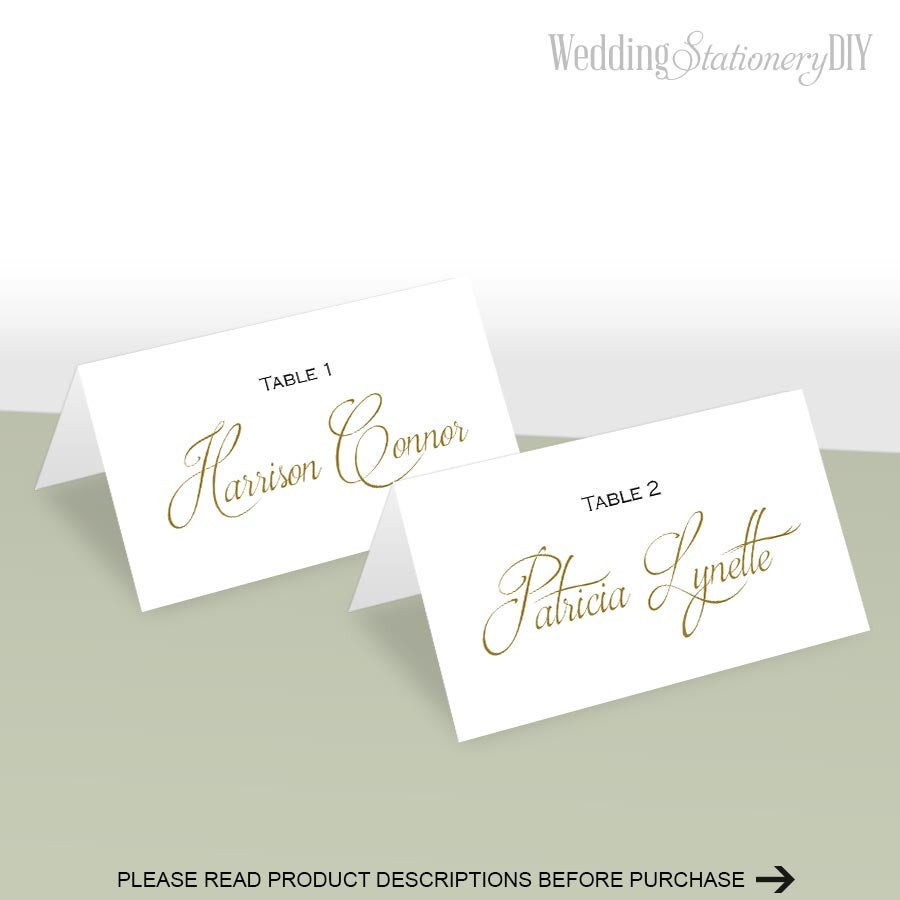 Best ideas about DIY Wedding Place Cards
. Save or Pin Simple elegance place card template Place cards wedding DIY Now.