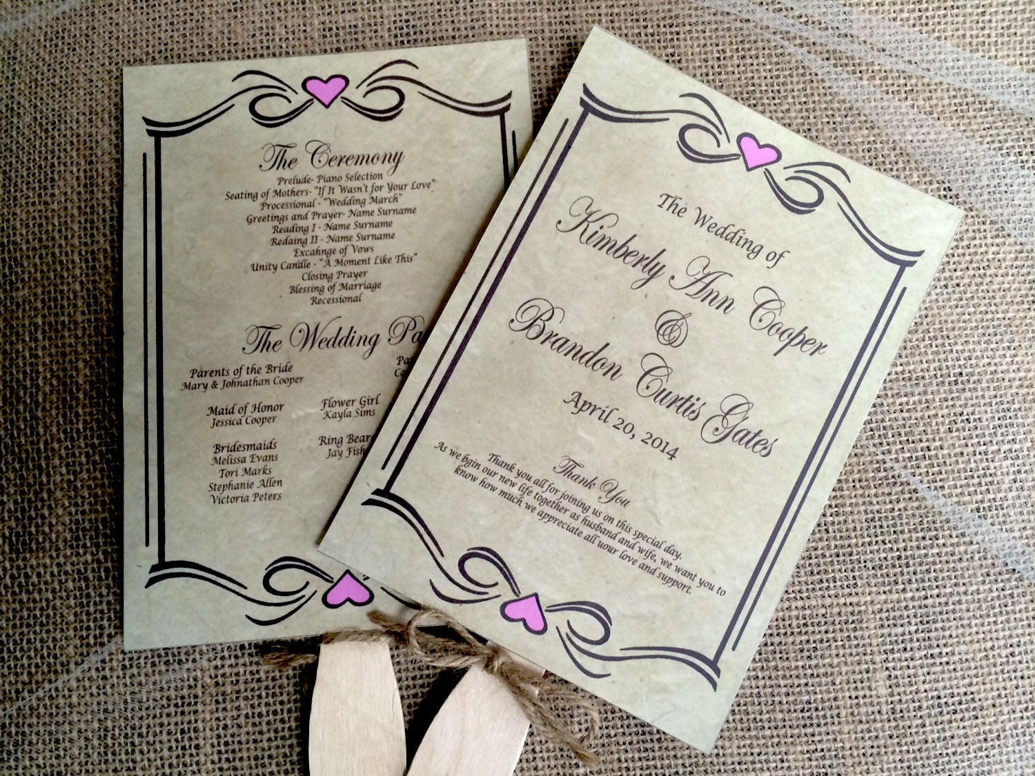 Best ideas about DIY Wedding Program
. Save or Pin DIY Rustic Wedding Program Fan Printable Vintage Wedding Now.