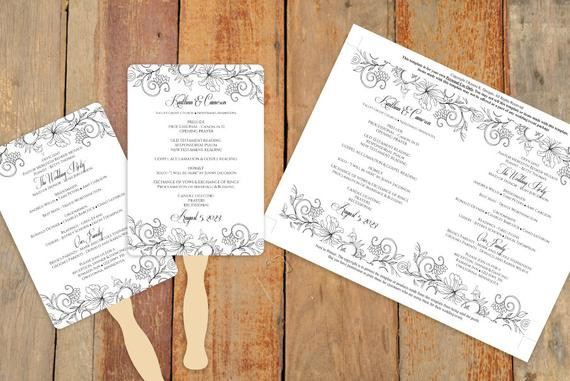 Best ideas about DIY Wedding Program Fan Template
. Save or Pin DiY Wedding Fan Program Template DOWNLOAD by KarmaKWeddings Now.