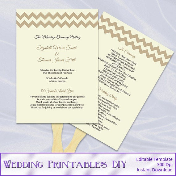 Best ideas about DIY Wedding Program Fan Template
. Save or Pin Items similar to Rustic Wedding Program Fans Template Diy Now.