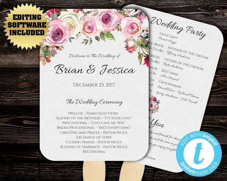 Best ideas about DIY Wedding Program Fan Template
. Save or Pin 17 best White f white Ivory Wedding Flowers Real Now.