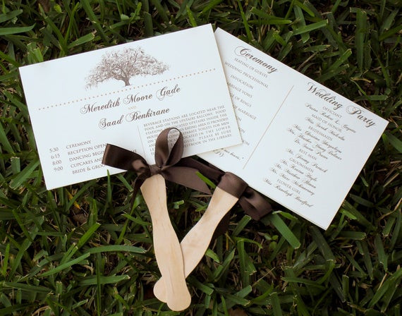 Best ideas about DIY Wedding Program Fans
. Save or Pin Items similar to Rustic Oak Tree Wedding Program Fans on Etsy Now.