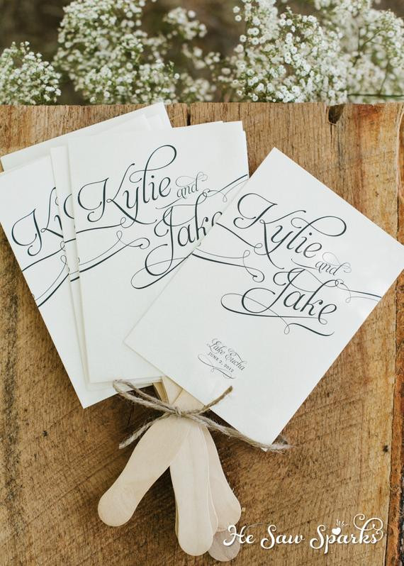Best ideas about DIY Wedding Program Fans
. Save or Pin Items similar to Printable Paddle Fan Program DIY on Etsy Now.