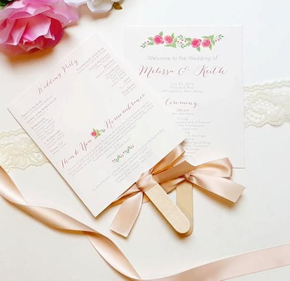 Best ideas about DIY Wedding Program Fans
. Save or Pin DIY Wedding Program Fan Kit Printable Fan by Now.