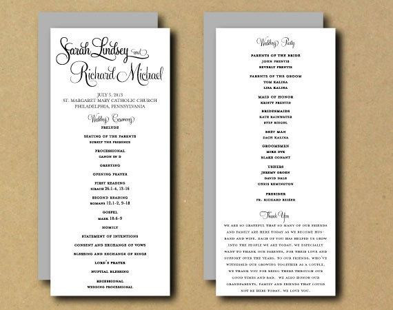 Best ideas about DIY Wedding Program Template
. Save or Pin SALE Printable Wedding Program Template Whimsical Now.