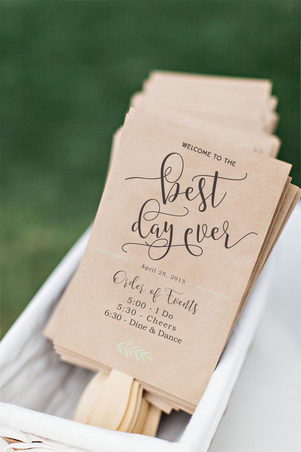 Best ideas about DIY Wedding Programs Fan
. Save or Pin Printable Wedding Program Fan DIY Wedding Program Fun Now.